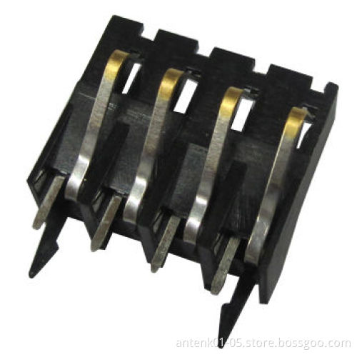 4.5mm battery connector 4p, vertical type, selective gold plated